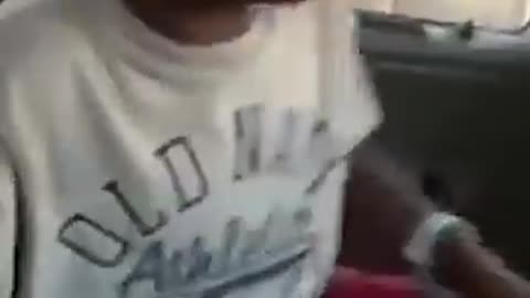 Black Funny Kid Laughing in Car Vine