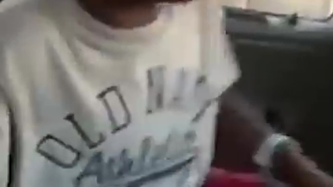 Black Funny Kid Laughing in Car Vine