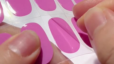 No UV needed gel nail stickers,purple nail stickers