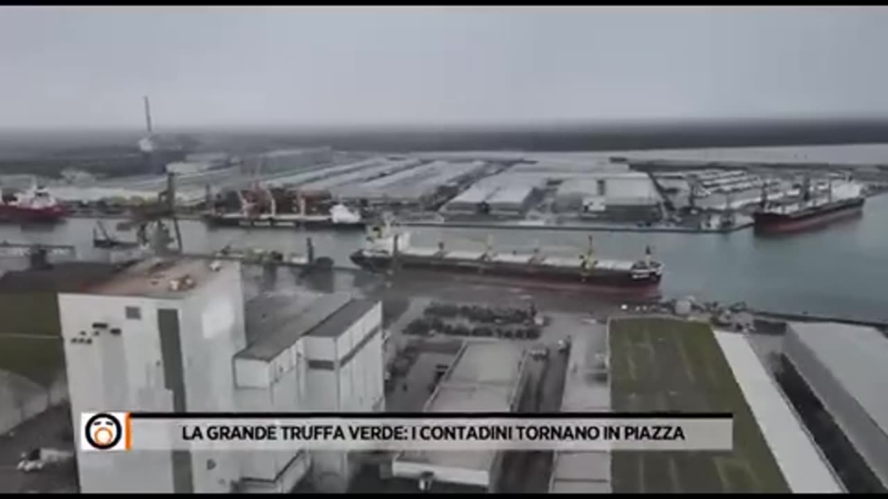 La protesta dei trattori.