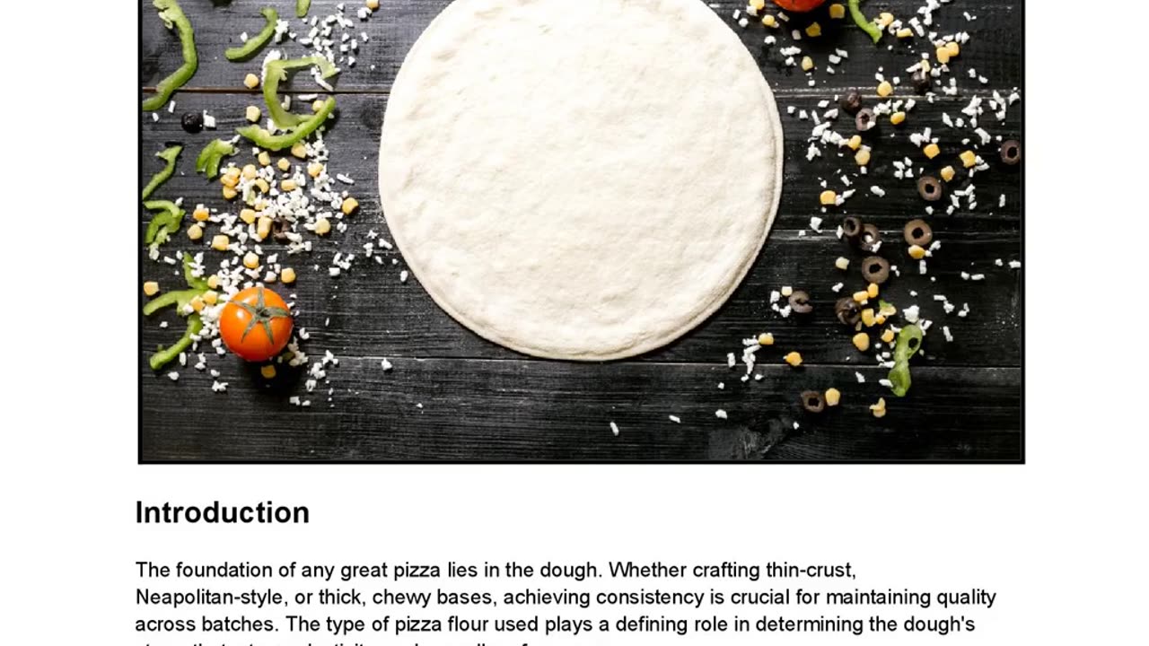 Pizza Flour: The Secret to Consistent, High-Quality Dough