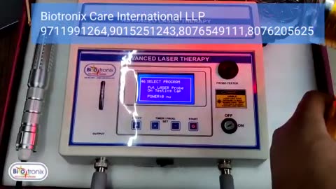 Laser Therapy Device Dual Probe With LCD Display