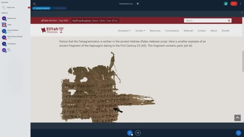 Tetragrammaton Found In Earliest Copies Of The Septuagint - Trinitybusters Live Stream Clips