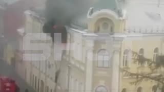 🔥👀 Tula (Russia), a military hospital is burning!