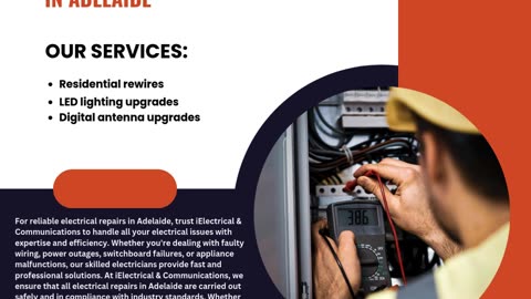 Reliable Electrical Repairs in Adelaide: Expert Solutions for Homes and Businesses