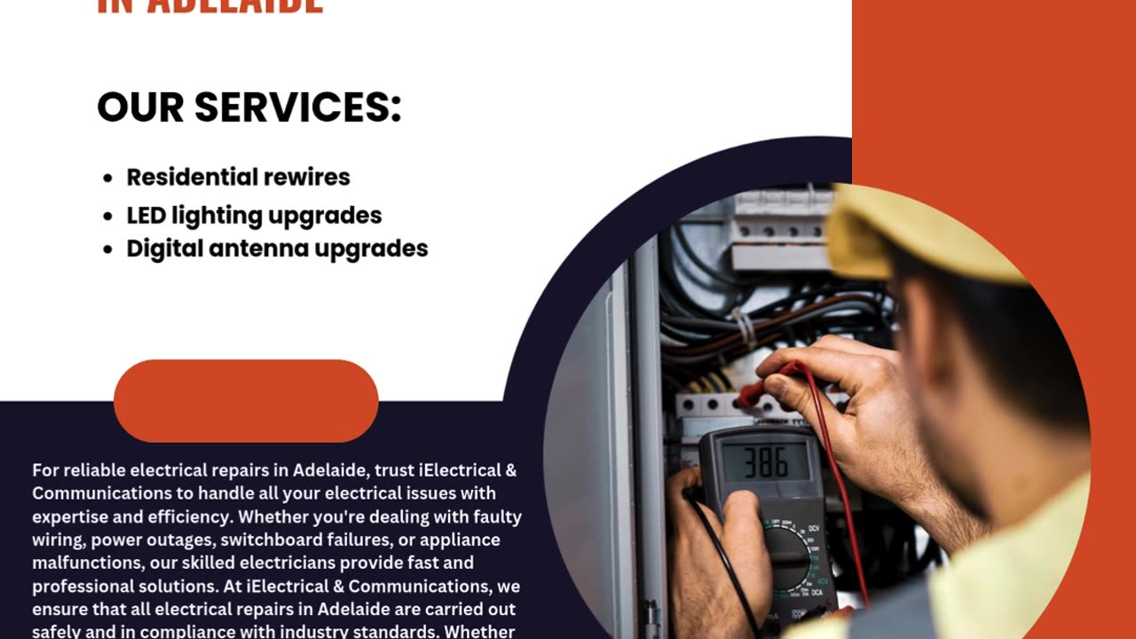 Reliable Electrical Repairs in Adelaide: Expert Solutions for Homes and Businesses