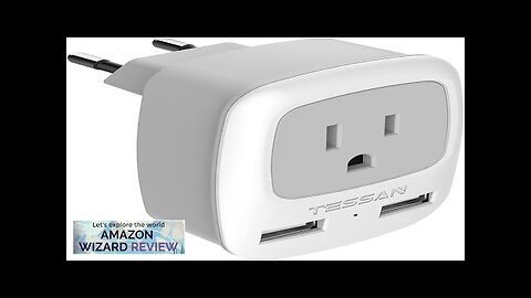 European Travel Plug Adapter TESSAN International Power Plug with 2 USB Ports Review