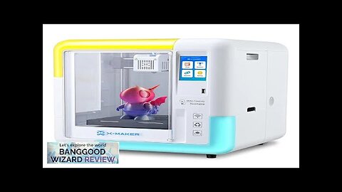 AOSEED X-MAKER Children's 3D Printer High Precision 0.1/0.05mm Ultra Silent 50dB Wireless Review