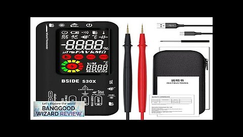 BSIDE S30X Infrared Temperature Multimeter DC/AC Voltage Resistance Capacitance Frequency Review