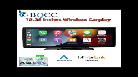 BQCC Universal 10.26” Screen Car Radio Multimedia WIFI Video Player Wireless Carplay Review