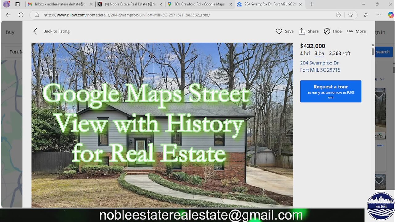 Google Maps Street View with History for Real Estate