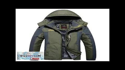 2024 Winter Jacket Men Thick Warm Waterproof Hooded Parka Coat Windbreaker Military Review