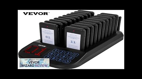 VEVOR F103 Restaurant Pager System 20 Pagers Max 98 Beepers Wireless Calling Review