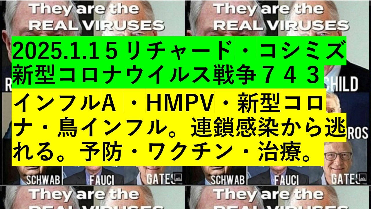 2025.1.15リチャード・コシミズ新型コロナウイルス戦争743