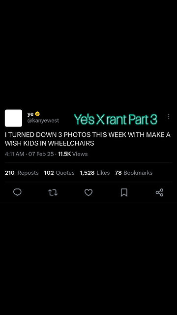 Kanye West's X Rant Part 3