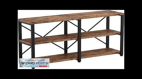 IRONCK Rustic Entryway Console Table Long Hallway Table 55 in 3-Tier TV Review