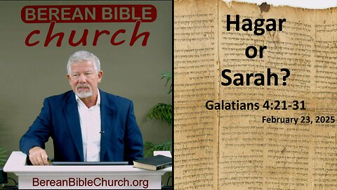 Hagar or Sarah? (Galatians 4:21-31) - FULL SERVICE