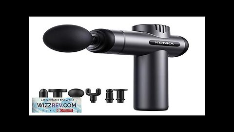 KONKA V19 Fascia Gun 6 Speeds Adjustable 6 Massage Heads Massager Gun Review