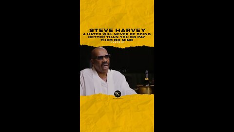 @iamsteveharveytv A hater will never be doing better than you so pay them no mind