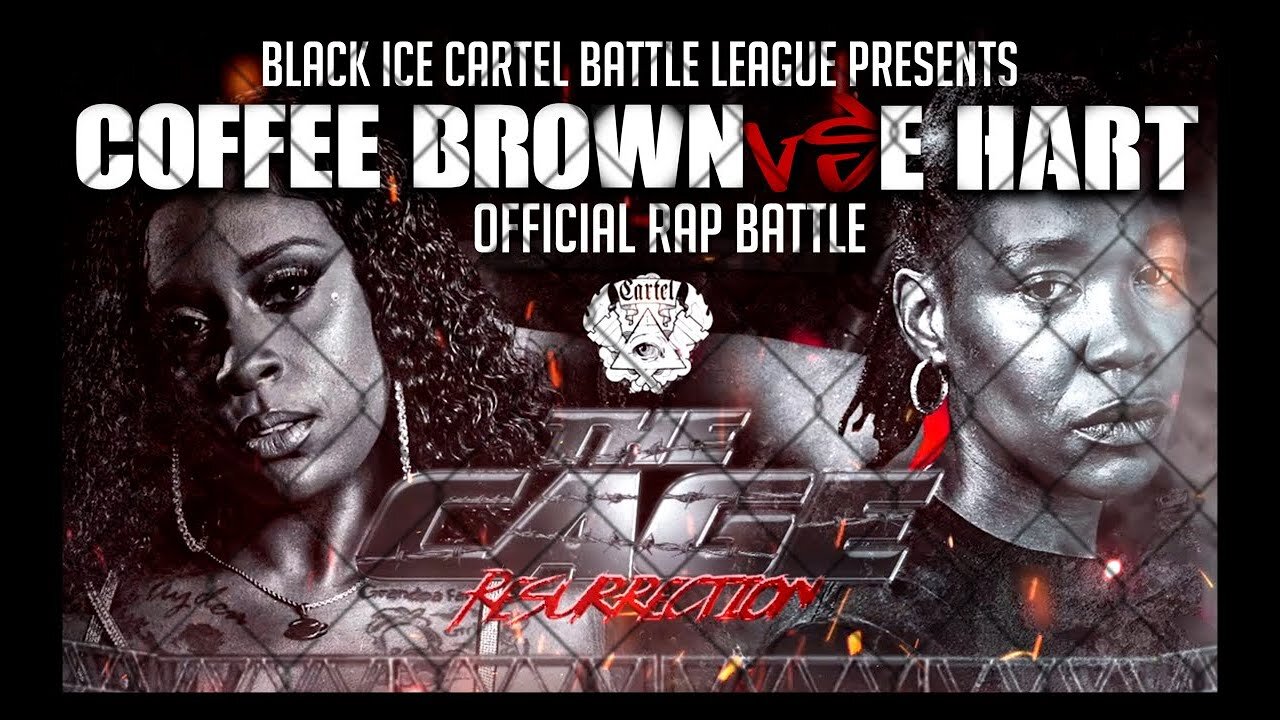 A9E " COFFEE BROWN VS E HART " BATTLE " Shit Get Bloody in The Cage