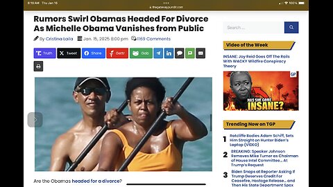 Rumors Swirl Obamas Headed For Divorce As Michelle Obama Vanishes from Public