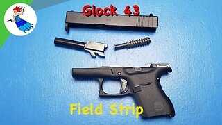 GLOCK 43 and Glock 43x // Glock field strip for cleaning and shooting (also Glock 42) step by step