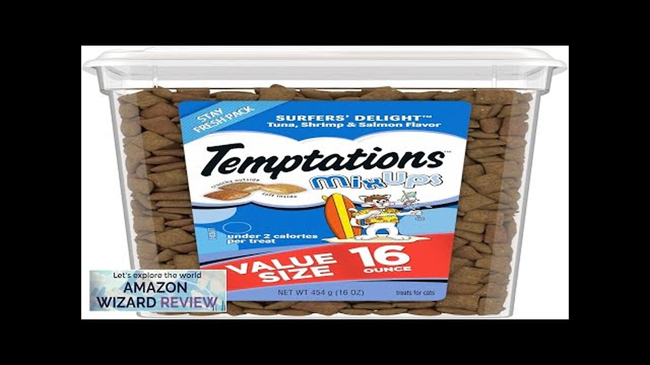 Temptations MixUps Crunchy and Soft Cat Treats Surfer's Delight Flavor 16 oz. Review