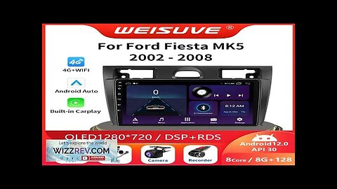 For Ford Fiesta Mk VI 5 Mk5 2002 2008 Android 12.0 Review