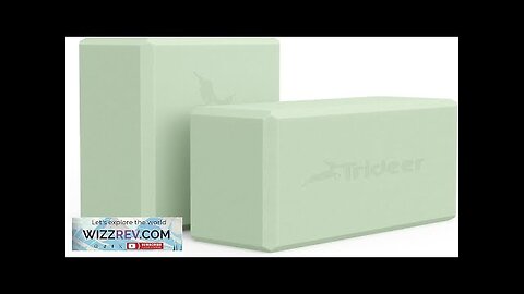 Trideer Yoga Block Soft Non-Slip Surface Premium Foam Blocks Supportive Lightweight Odor Review