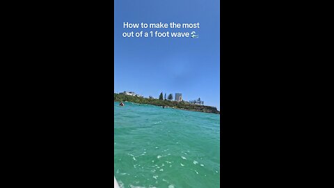 How to surf a 1 ft wave #surf #surfing #surfer