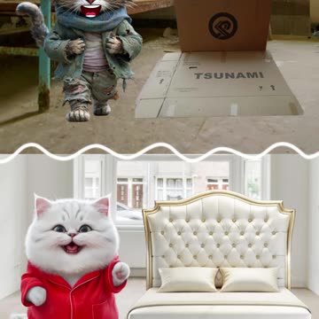 The Life of a Rich Cat and a Poor Cat