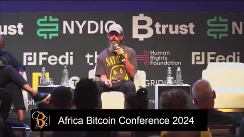 Jack Dorsey at the recent Bitcoin Conference in Africa