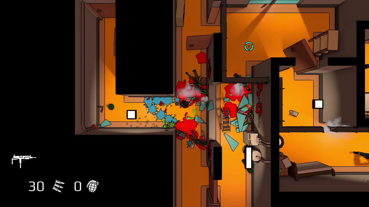 Redie - gameplay Unity Hotline Miami Action Shooter Ragdoll