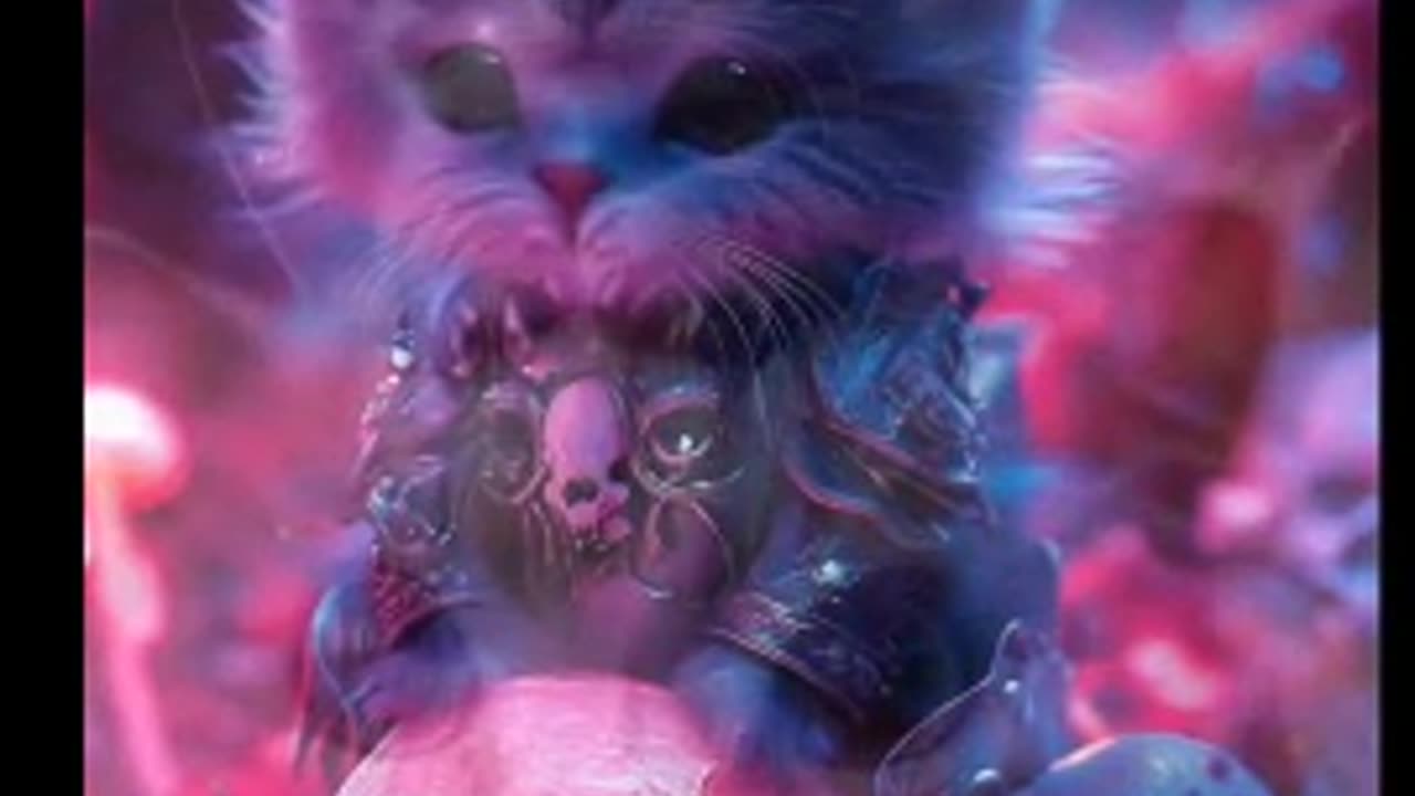 A Cat Playing with Sparkling Stones, Dressed in Style