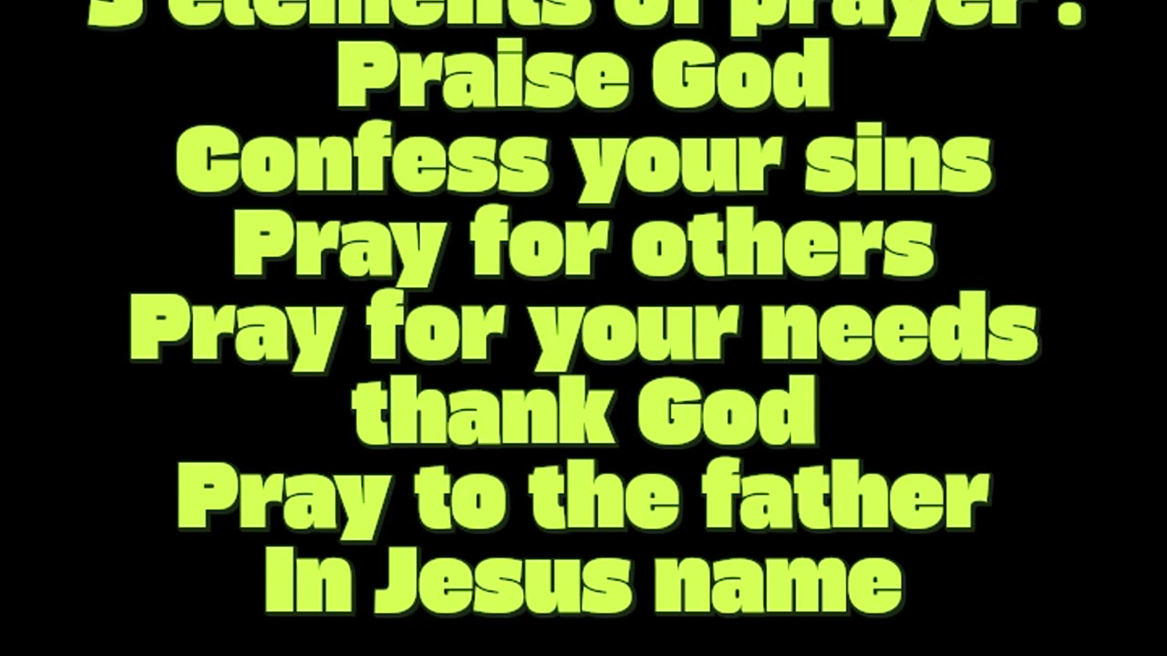 prayer guidelines