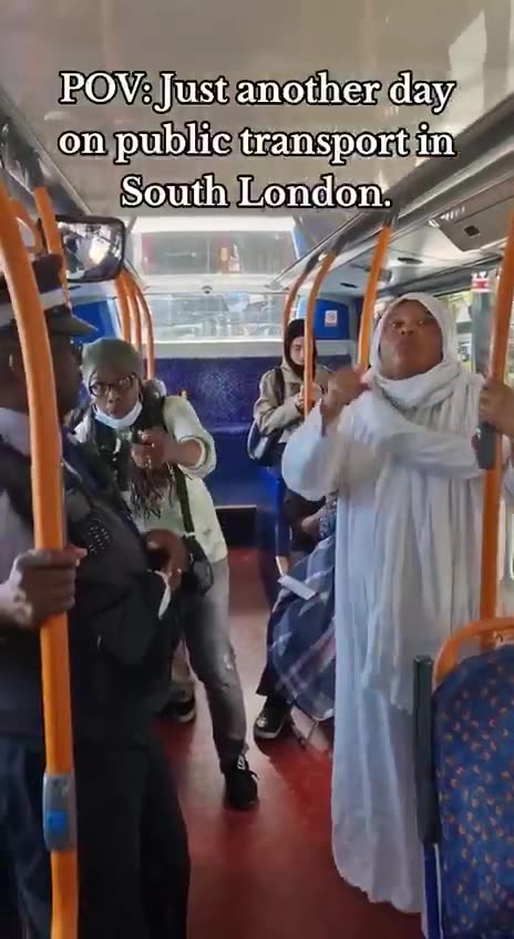 ‘Diversity’ on London public transport… Not a single ethnically English person to