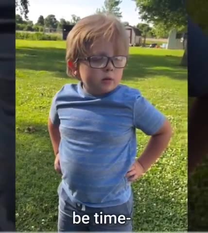 Little Boy Has a Lot of Work to Do