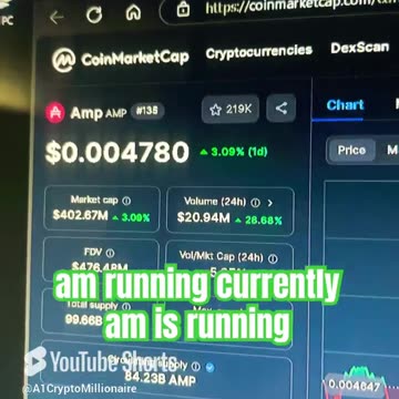amp crypto coin price prediction news today bull run #fyp