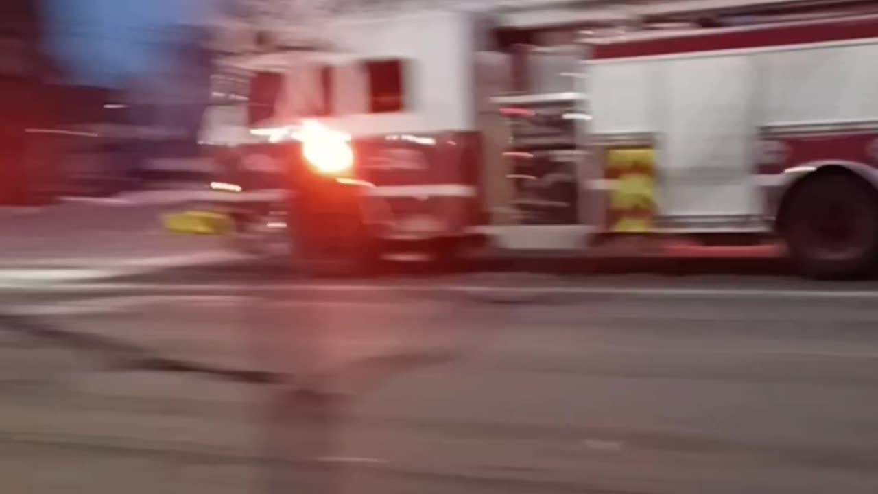 Cleveland Firetruck On A Call