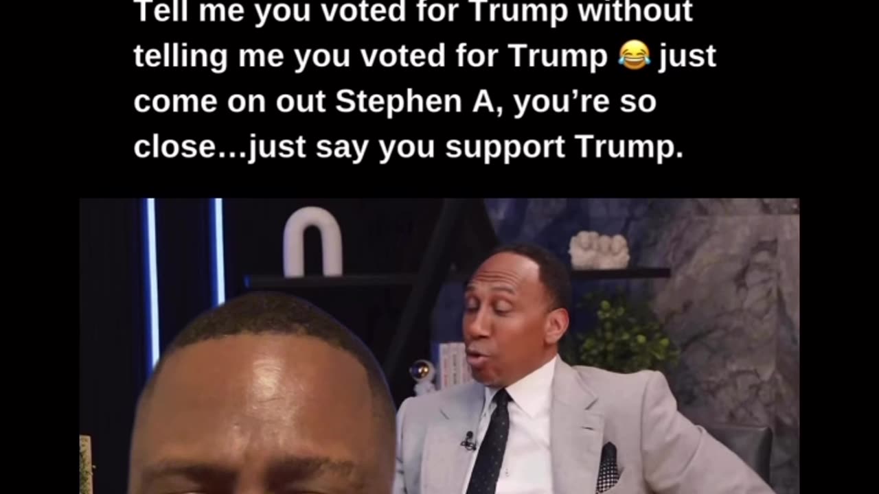 Is Stephen A Smith A Undercover MAGA Supporter As He Just Said I Am Not Mad ???