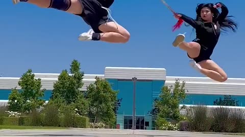 Is This Synchronized Enough? for some rando Kung Fu Siblings #shorts #kungfu #wushu