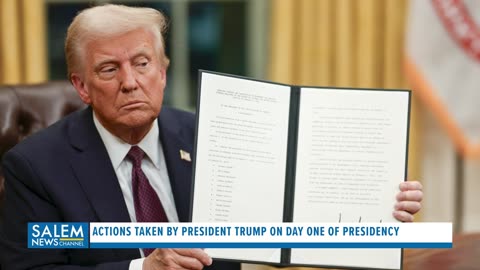 Actions Taken By President Trump On Day One Of Presidency