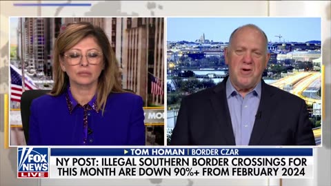 “That’s a Felony!” Tom Homan Talks to Maria Bartiromo on AOC’s Efforts to Impede Law Enforcement