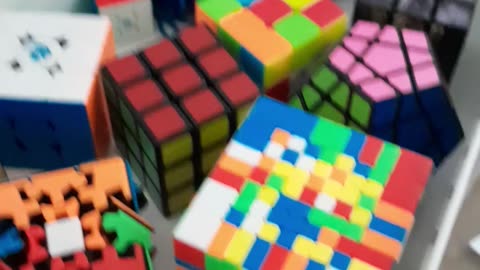Level 1-100 hardest Rubik's cubes i have!