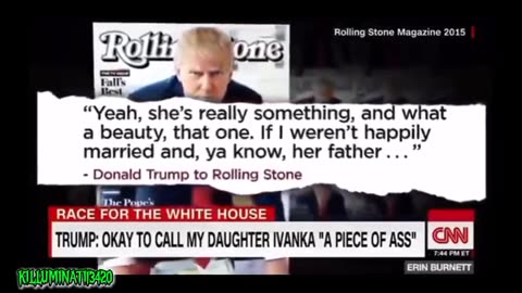 Creepy perverted Trump - talking about his daughter...