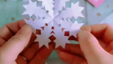 How to make 3D Snowflake Pop up Card