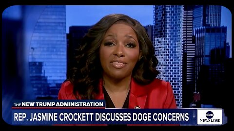 Jasmine Crockett on $5,000 DOGE checks: "not in the business of giving out money" - but reparations?