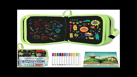 Erasable Doodle Book for KidsToddlers Toys Reusable Drawing Pads with 12 Watercolor Review