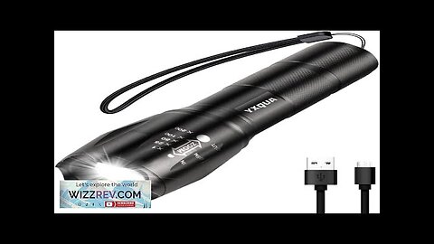 USB Rechargeable Flashlights 8381 High Lumens Lights 3 Modes Zoomable & Waterproof Review