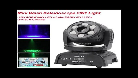 2022 New Mini Wash Kaleidoscope 2IN1 Light Rotation Manual Focus DMX 512 Review